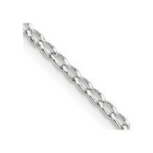 Load image into Gallery viewer, Sterling Silver 1.5mm Open Elongated Link Chain
