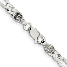 Load image into Gallery viewer, Sterling Silver 4.5mm Lightweight Flat Figaro Chain
