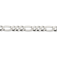 Load image into Gallery viewer, Sterling Silver 8.5mm Lightweight Flat Figaro Chain
