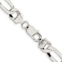 Load image into Gallery viewer, Sterling Silver 8.5mm Lightweight Flat Figaro Chain
