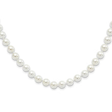 Load image into Gallery viewer, Sterling Silver Majestik Rh-pl 8-9mm White Imit. Shell Pearl Necklace
