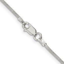 Load image into Gallery viewer, Sterling Silver 1.25mm Octagonal Snake Chain
