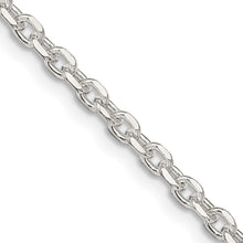 Load image into Gallery viewer, Sterling Silver 2.75mm Diamond-cut Forzantina Cable Chain
