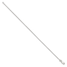 Load image into Gallery viewer, Sterling Silver 1.25mm Twisted Box Chain Anklet

