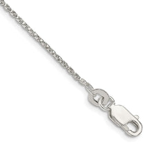 Load image into Gallery viewer, Sterling Silver 1.25mm Twisted Box Chain Anklet
