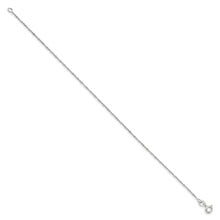 Load image into Gallery viewer, Sterling Silver 1mm Twisted Serpentine Chain Anklet
