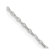 Load image into Gallery viewer, Sterling Silver 1.4mm Beveled Oval Cable Chain
