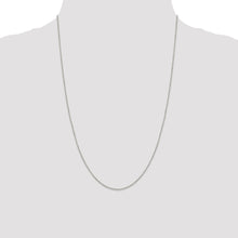 Load image into Gallery viewer, Sterling Silver Rhodium-plated 1.25mm Diamond-cut Forzantina Cable Chain
