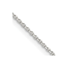 Load image into Gallery viewer, Sterling Silver 1.25mm Diamond-cut Forzantina Cable Chain w/2in ext.
