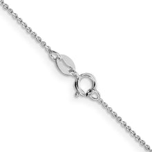 Load image into Gallery viewer, Sterling Silver Rhodium-plated 1mm 8 Sided D/C Cable Chain
