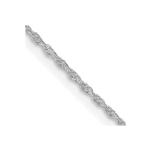 Load image into Gallery viewer, Sterling Silver Rhodium-plated 1.25mm Loose Rope Chain
