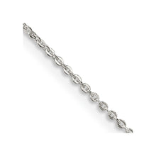 Load image into Gallery viewer, Sterling Silver .9mm Flat Link Cable Chain w/2in ext.

