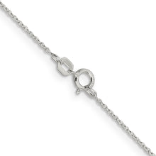 Load image into Gallery viewer, Sterling Silver .95mm Diamond-cut Forzantina Cable Chain w/4in ext.
