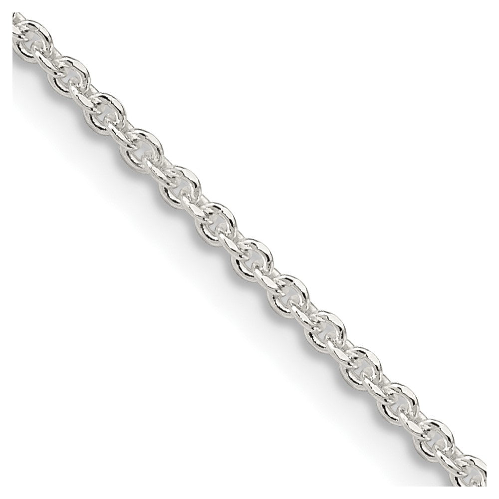 Sterling Silver 1.85mm Diamond-cut Forzantina Cable Chain