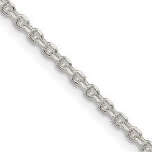 Load image into Gallery viewer, Sterling Silver 2.1mm Diamond-cut Forzantina Cable Chain

