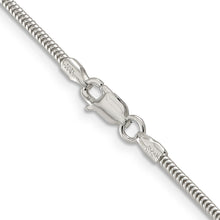 Load image into Gallery viewer, Sterling Silver 1.6mm Round Snake Chain
