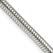 Load image into Gallery viewer, Sterling Silver 4mm Round Snake Chain
