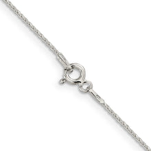 Load image into Gallery viewer, Sterling Silver .85mm Diamond-cut Round Spiga Chain w/4in ext.
