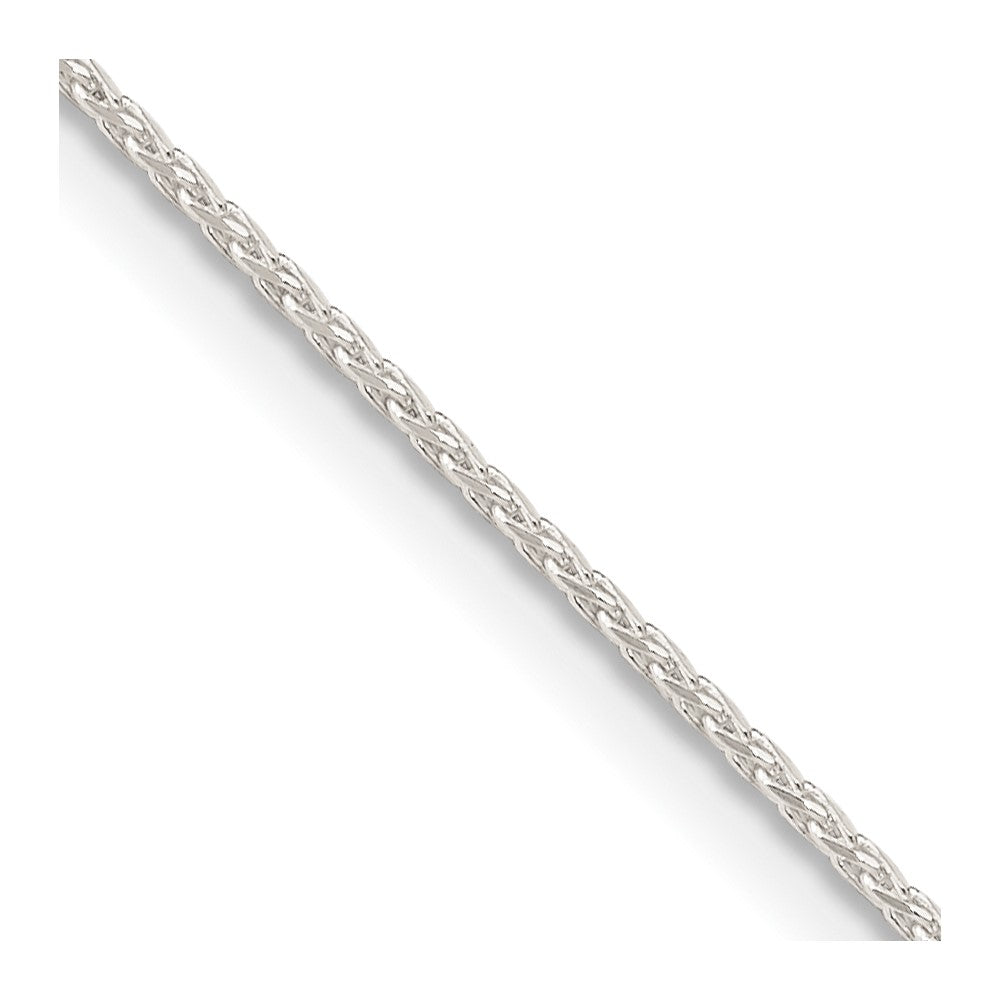 Sterling Silver .95mm Diamond-cut Round Spiga Chain w/4in ext.