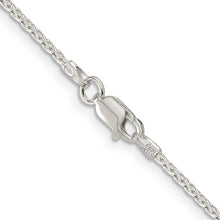 Load image into Gallery viewer, Sterling Silver 1.7mm Diamond-cut Round Spiga Chain
