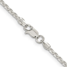 Load image into Gallery viewer, Sterling Silver 2.15mm Diamond-cut Round Spiga Chain
