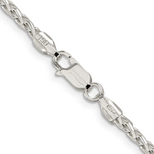 Load image into Gallery viewer, Sterling Silver 2.85mm Diamond-cut Round Spiga Chain
