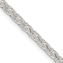 Load image into Gallery viewer, Sterling Silver 3.5mm Diamond-cut Round Spiga Chain
