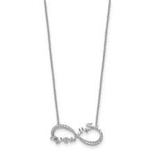 Load image into Gallery viewer, Sterling Silver CZ My Mother My Friend 18in Necklace
