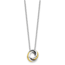 Load image into Gallery viewer, Sterling Silver Gold-Tone Always Together 18in Necklace
