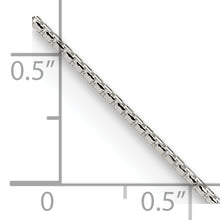 Load image into Gallery viewer, Sterling Silver 1.1mm Diamond-cut Round Box Chain
