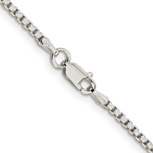 Load image into Gallery viewer, Sterling Silver 2mm Diamond-cut Round Box Chain
