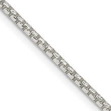 Load image into Gallery viewer, Sterling Silver 2mm Diamond-cut Round Box Chain
