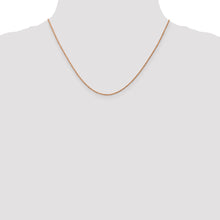 Load image into Gallery viewer, 14k Rose Gold 1mm D/C Machine-made Rope Chain
