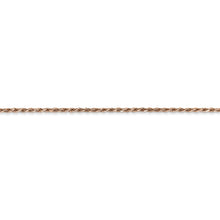 Load image into Gallery viewer, 14k Rose Gold 1.5mm D/C Machine-made Rope Chain
