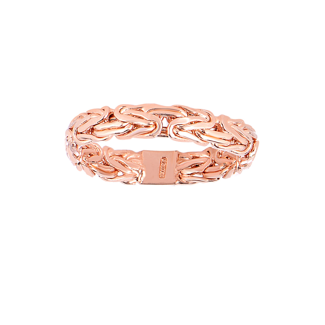 14K Gold Byzantine Ring