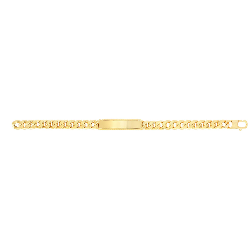 14K Gold Maschio ID Bracelet