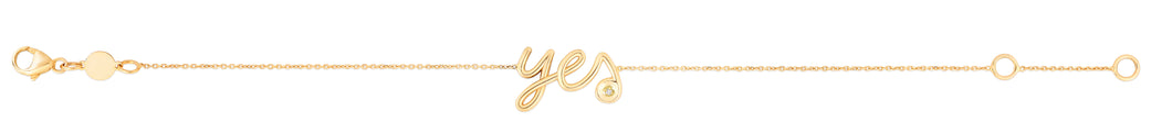 14K Gold Diamond Say Yes