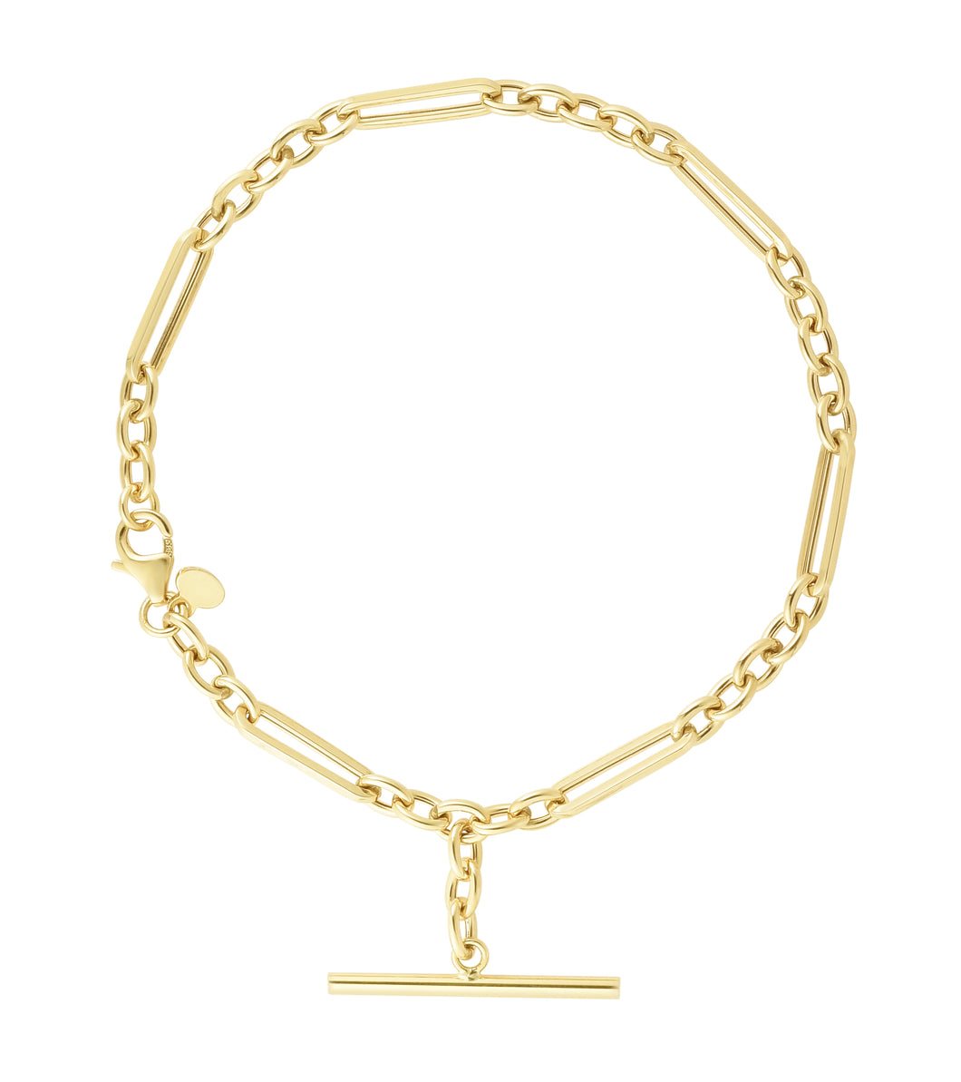 14K Toggle Bracelet