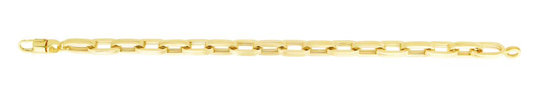 14K Men's Paperclip Bracelet