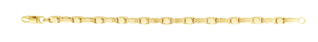 14K Men's Fancy Anchor Link Chain