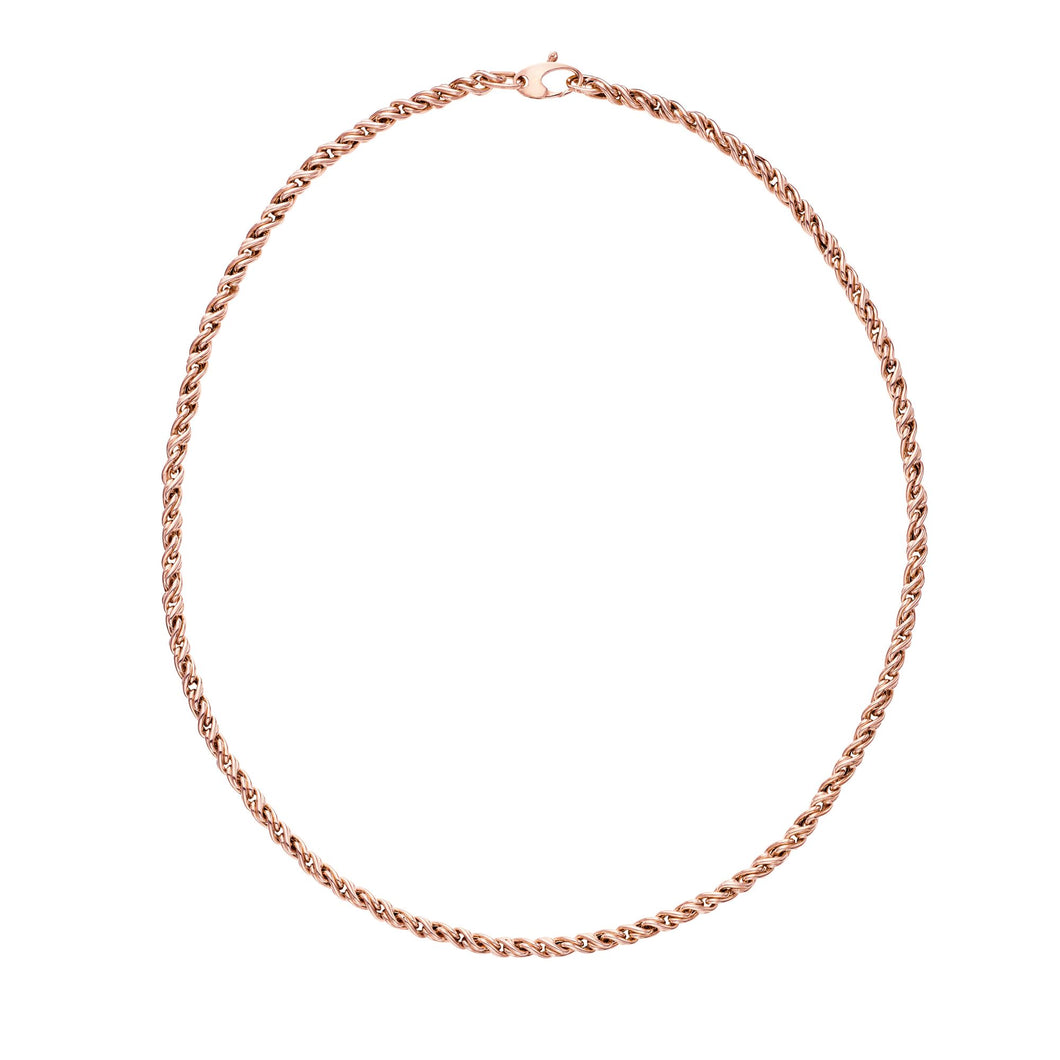 14K Gold Modern Braid Link