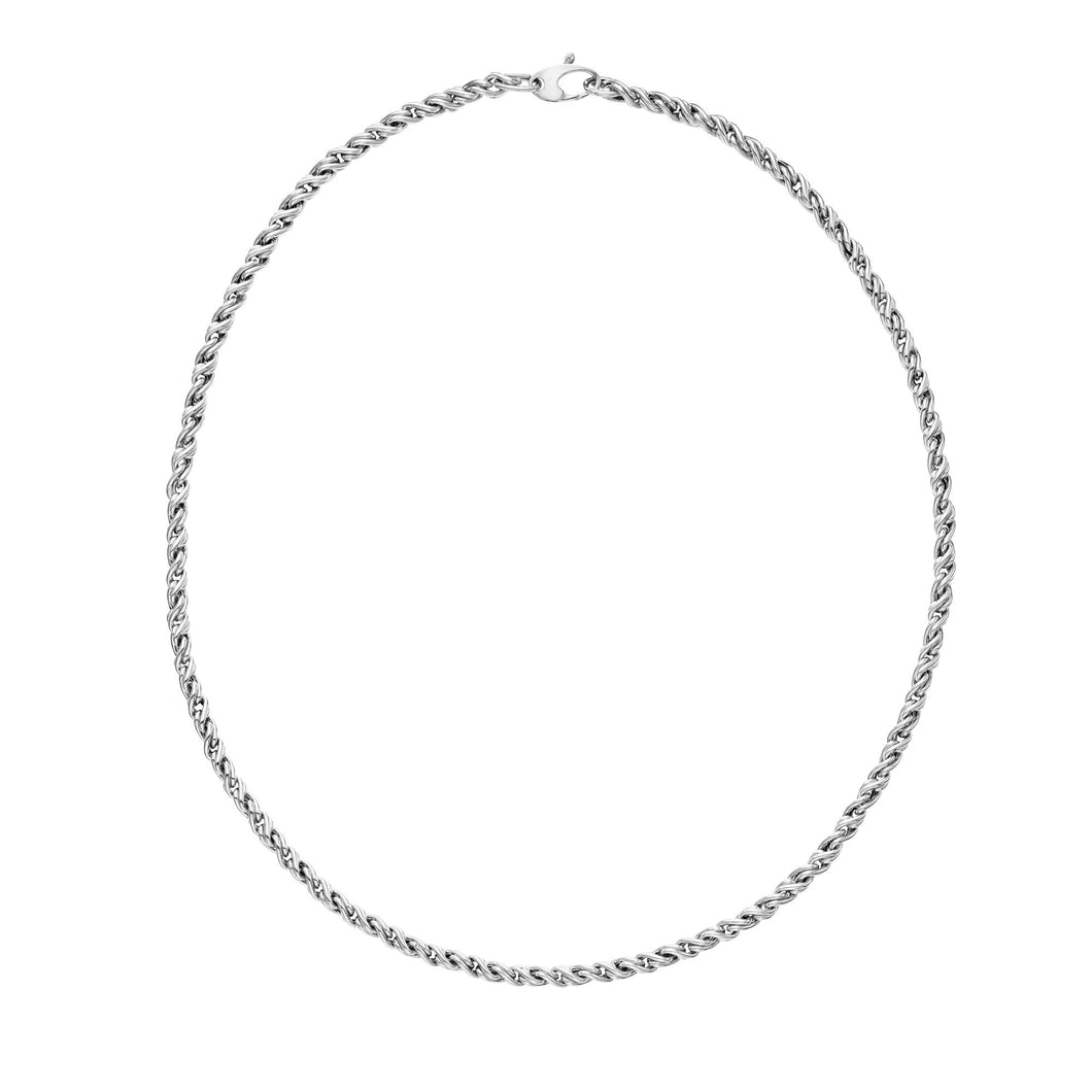 14K Gold Modern Braid Link