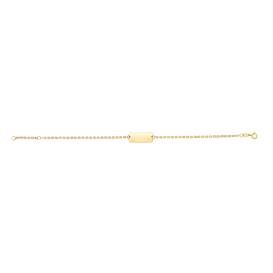 14K Gold ID Bracelet