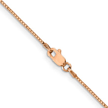 Load image into Gallery viewer, 14k Rose Gold .9mm Box Chain
