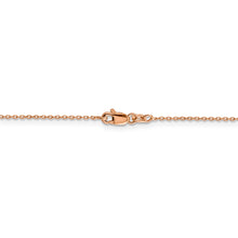 Load image into Gallery viewer, 14k Rose Gold 1.0mm D/C Cable Chain
