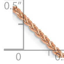 Load image into Gallery viewer, 14k Rose Gold 1.7mm D/C Spiga Chain
