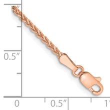 Load image into Gallery viewer, 14k Rose Gold 1.7mm D/C Spiga Chain
