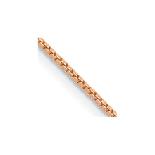 Load image into Gallery viewer, 14k Rose Gold .9mm Box Chain
