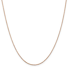 Load image into Gallery viewer, 14k Rose Gold .8mm D/C Cable Chain
