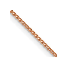 Load image into Gallery viewer, 14k Rose Gold .85mm D/C Spiga Chain
